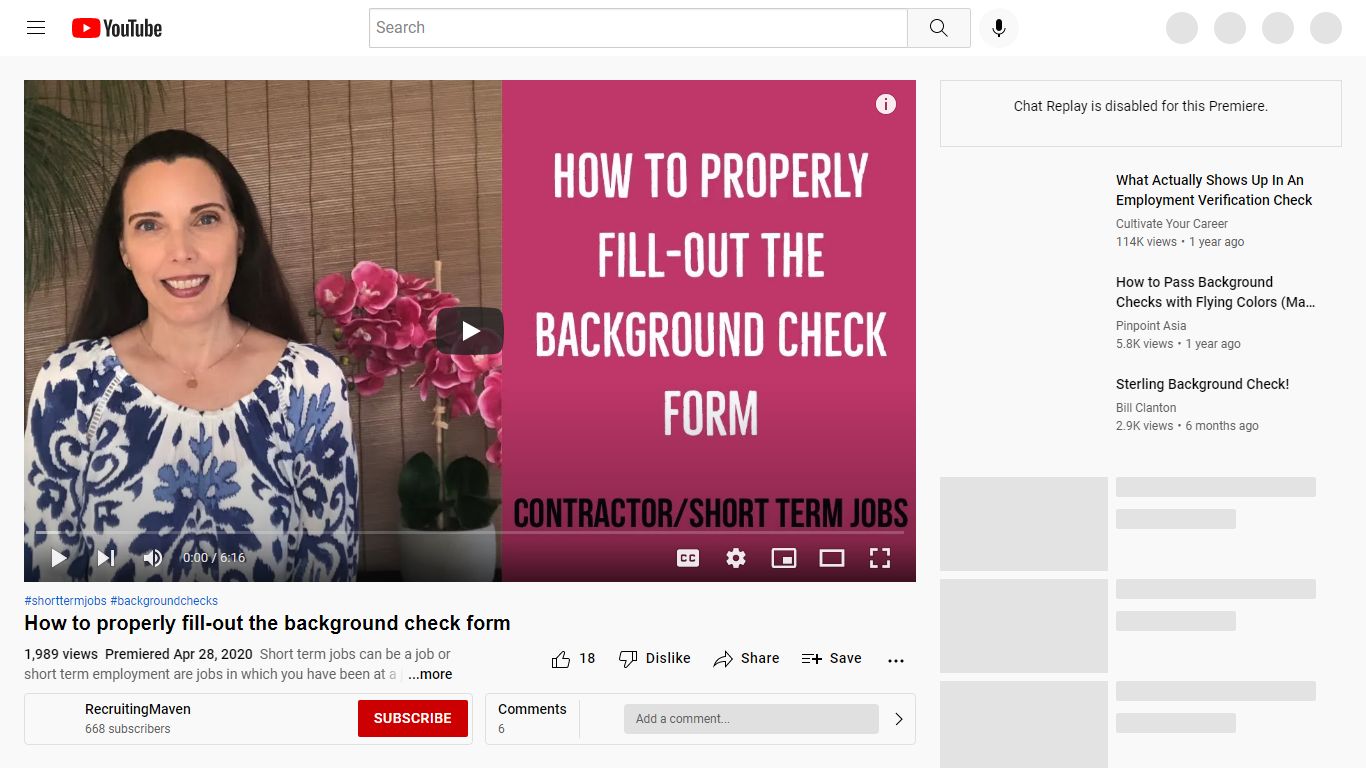 How to properly fill-out the background check form - YouTube